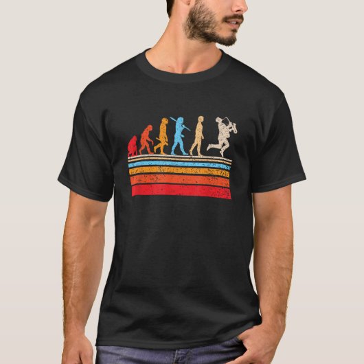 Evolution Saxofonist Saxofoonspeler Jazz Koper T-shirt (Voorkant)