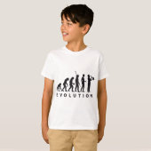 evolution saxophon t-shirt (Voorkant volledig)