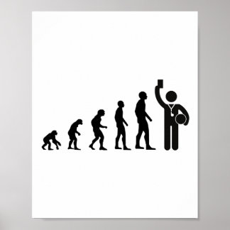 Evolution Scheidsrechter Voetbal Voor Mannen Cadea Poster