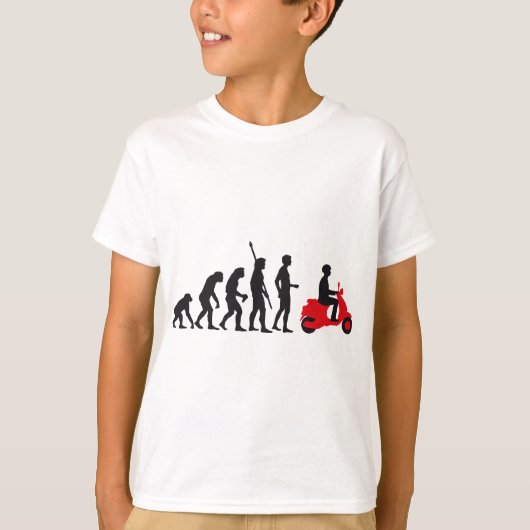 evolution scooter t-shirt (Voorkant)