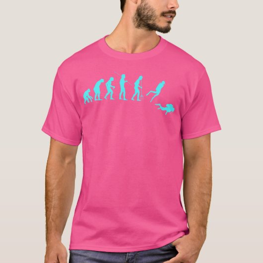 Evolution Scuba Diving Ocean Zee Diving Lover Scub T-shirt (Voorkant)