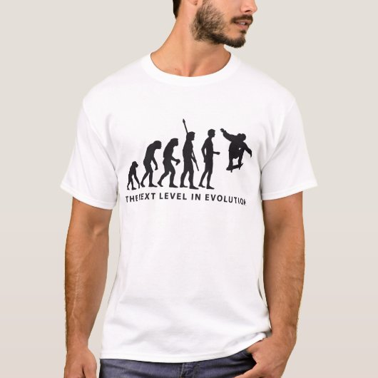 evolution skateboard t-shirt (Voorkant)