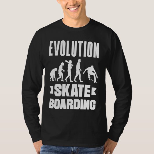 Evolution Skateboarding Skate Retro Streetwear  2 T-shirt (Voorkant)