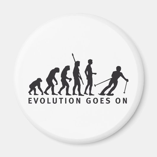 evolution ski magneet (Voorkant)