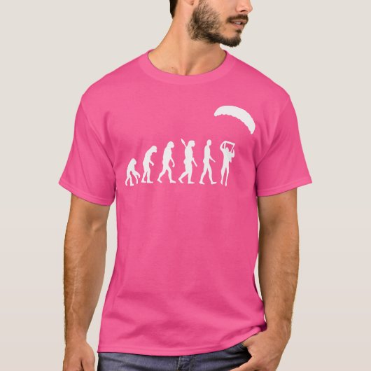 Evolution Skydiver Skydiving Parachute T-shirt (Voorkant)