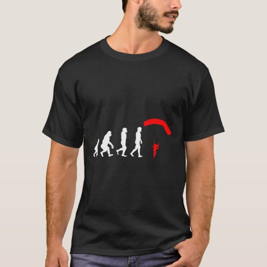 Evolution Skydiving Grappig Cadeau Voor Sky Diver T-shirt (Voorkant)
