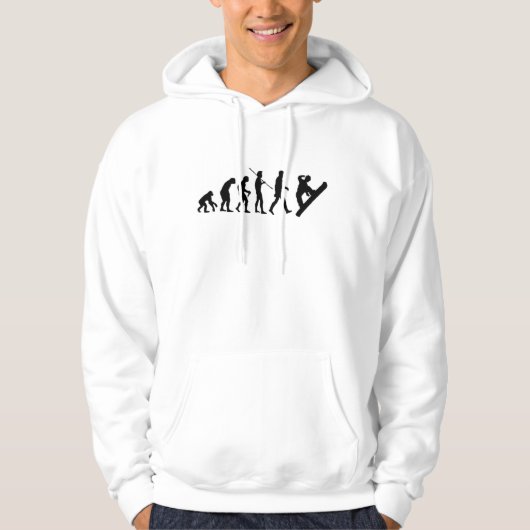 EVOLUTION SNOWBOARD FUNNY SPORTS HOODIE (Voorkant)