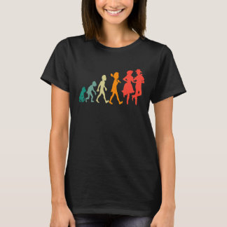 Evolution Square Dance Funny Retro T-shirt