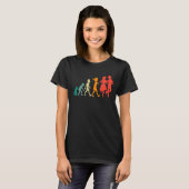 Evolution Square Dance Funny Retro T-shirt (Voorkant volledig)
