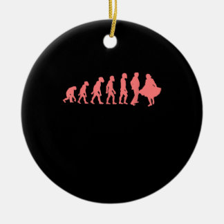 Evolution Square Dance Graphic Design Perfect Gift Keramisch Ornament