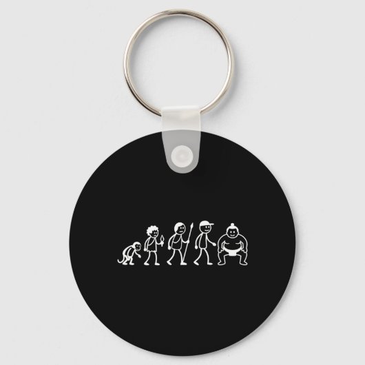 Evolution Sumo-Worstelen Martial Arts Sumotori Sleutelhanger (Voorkant)