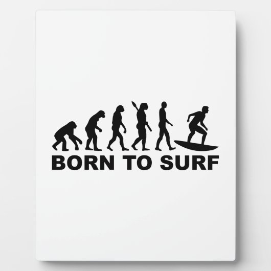 Evolution Surfing Born to surf Fotoplaat (Voorkant)