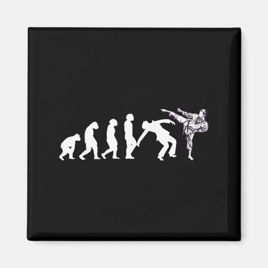 Evolution Taekwondo Karate Aikido Ju Jutsu Kung Fu Magneet (Voorkant)