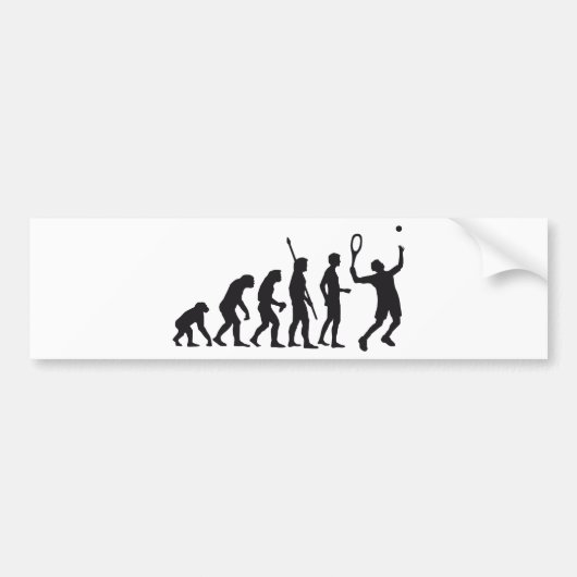 evolution tennis bumpersticker (Voorkant)