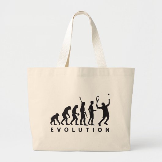 evolution tennis grote tote bag (Voorkant)