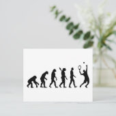 Evolution Tennis-speler Briefkaart (Staand voorkant)