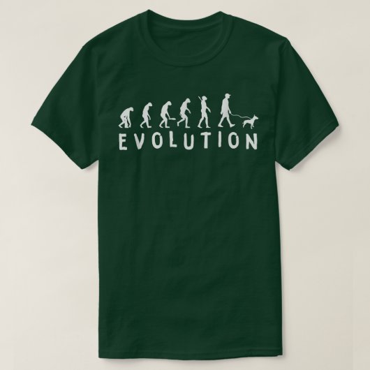 Evolution Terrier Dog Bull Terrier  T-shirt (Design voorkant)