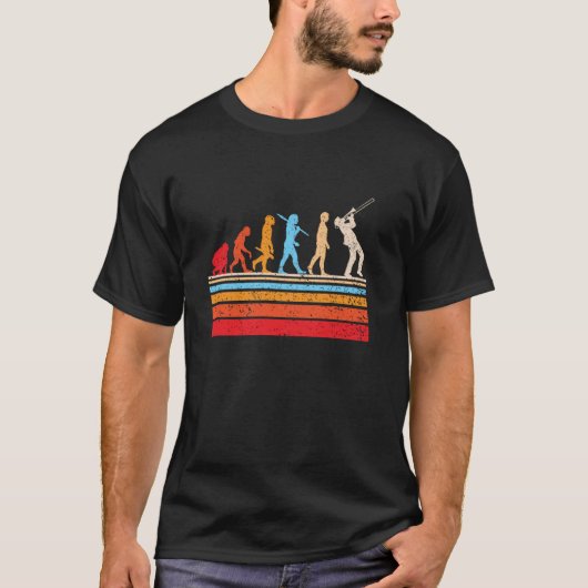 Evolution Trombonist Trombone Player Jazz Marching T-shirt (Voorkant)