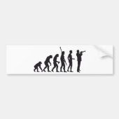 evolution trumpet player bumpersticker (Voorkant)