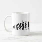 evolution trumpet player koffiemok (Links)