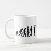 evolution trumpet player koffiemok (Links)