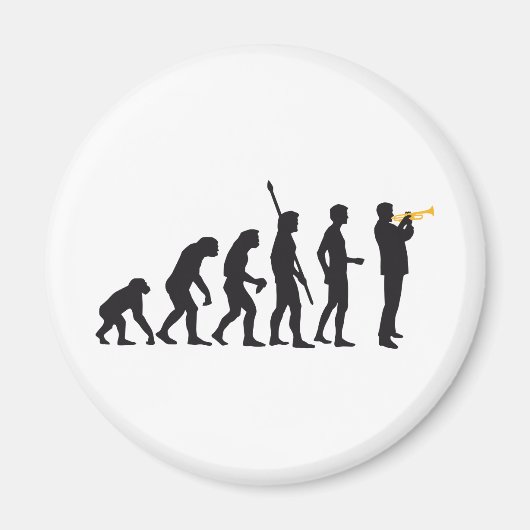 evolution trumpet player magneet (Voorkant)
