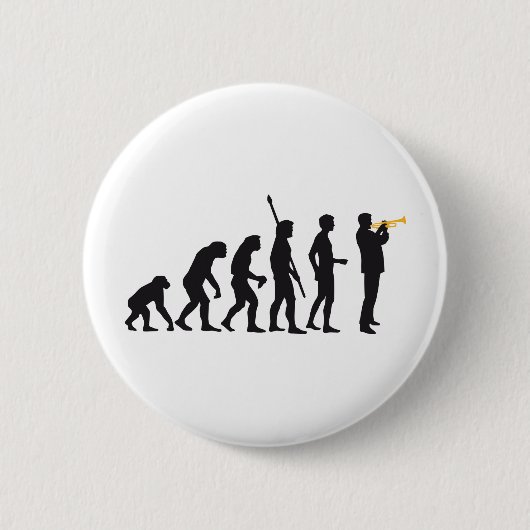 evolution trumpet player ronde button 5,7 cm (Voorkant)