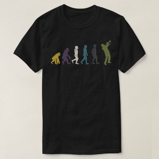 Evolution Trumpeter Gift Jazz Lover Marching Trump T-shirt (Design voorkant)
