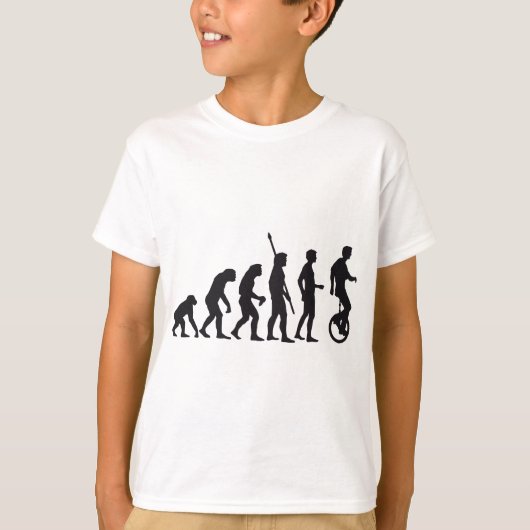 evolution unicycle t-shirt (Voorkant)