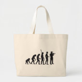 evolution violin grote tote bag (Voorkant)