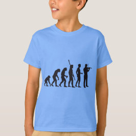 evolution violin t-shirt