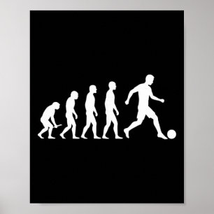Evolution Voetbalshirt Grappig Evolution Design Vo Poster