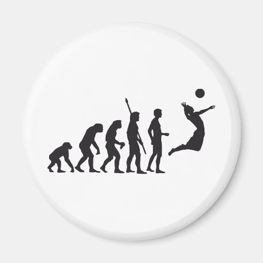 evolution volleyball magneet (Voorkant)