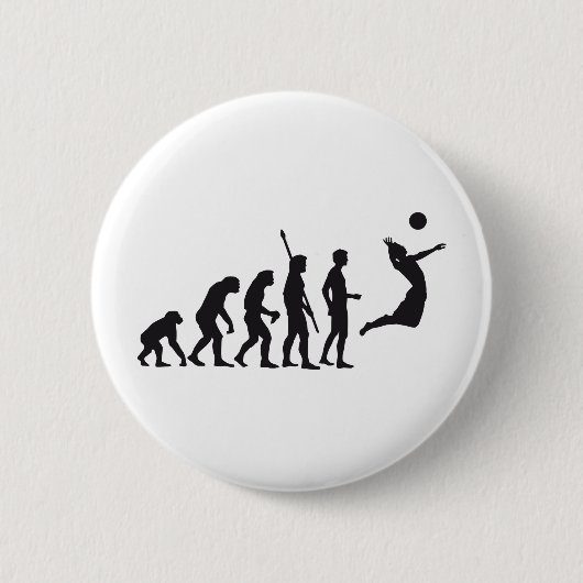evolution volleyball ronde button 5,7 cm (Voorkant)