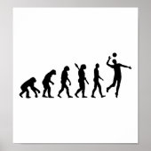 Evolution Volleyball-speler Poster (Voorkant)