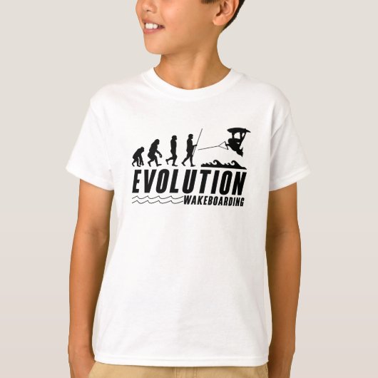 Evolution Wakeboard Wake Wakeboarding Wakeboarder T-shirt (Voorkant)