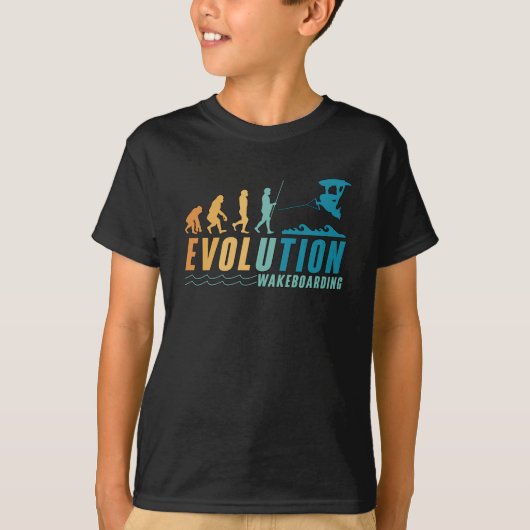 Evolution Wakeboard Wakeboarder Wake Wakeboarding T-shirt (Voorkant)