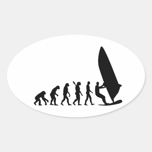 Evolution Windsurfing Ovale Sticker (Voorkant)