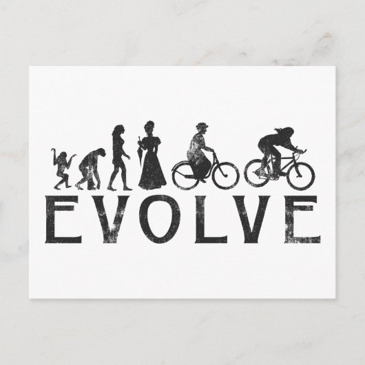 Evolution Womens Biking Briefkaart (Voorkant)