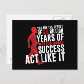 Evolutionair succes briefkaart (Voorkant / Achterkant)