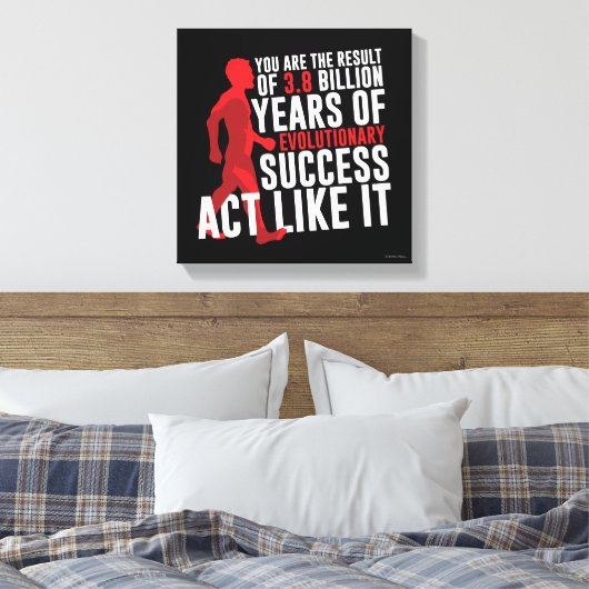 Evolutionair succes canvas afdruk (Insitu (Slaapkamer))