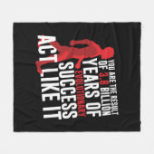 Evolutionair succes fleece deken (Voorkant (Horizontaal))