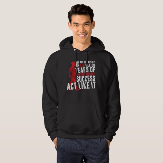 Evolutionair succes hoodie (Voorkant volledig)