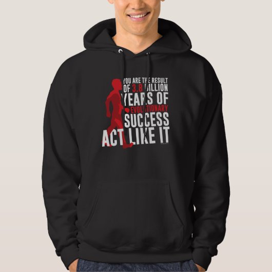 Evolutionair succes hoodie (Voorkant)