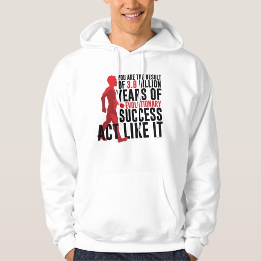 Evolutionair succes hoodie (Voorkant)