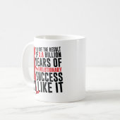 Evolutionair succes koffiemok (Voorkant links)