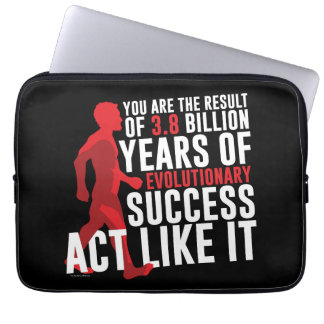 Evolutionair succes laptop sleeve
