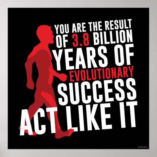 Evolutionair succes poster (Voorkant)