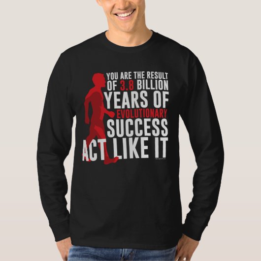 Evolutionair succes t-shirt (Voorkant)