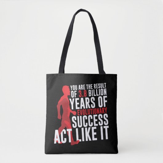 Evolutionair succes tote bag (Voorkant)